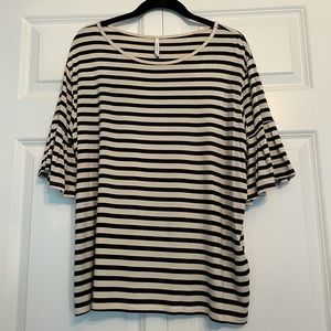 Z Supply Flutter Sleeve Striped Top